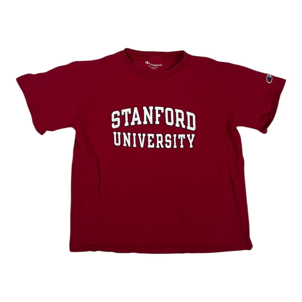 Vintage University Stanford Cardinal T-Shirt Size Youth Large Spell Out Y2K